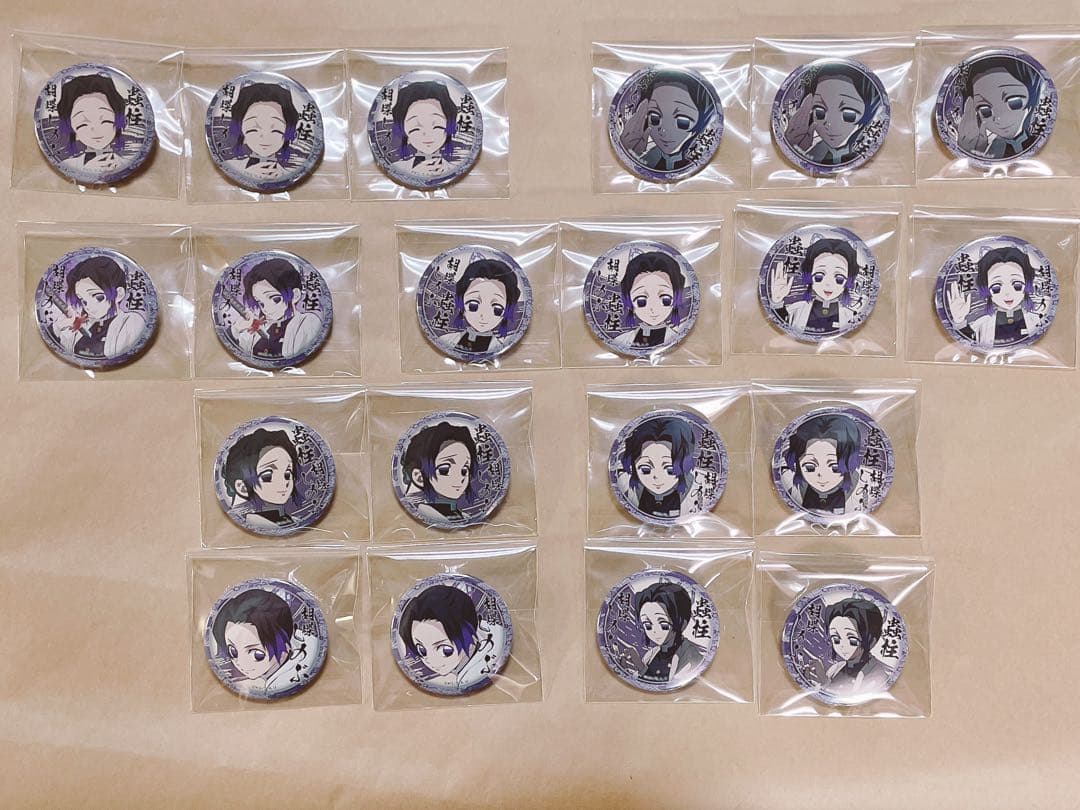 鬼滅の刃 絵巻カフェ 胡蝶しのぶ 44mm 缶バッジ