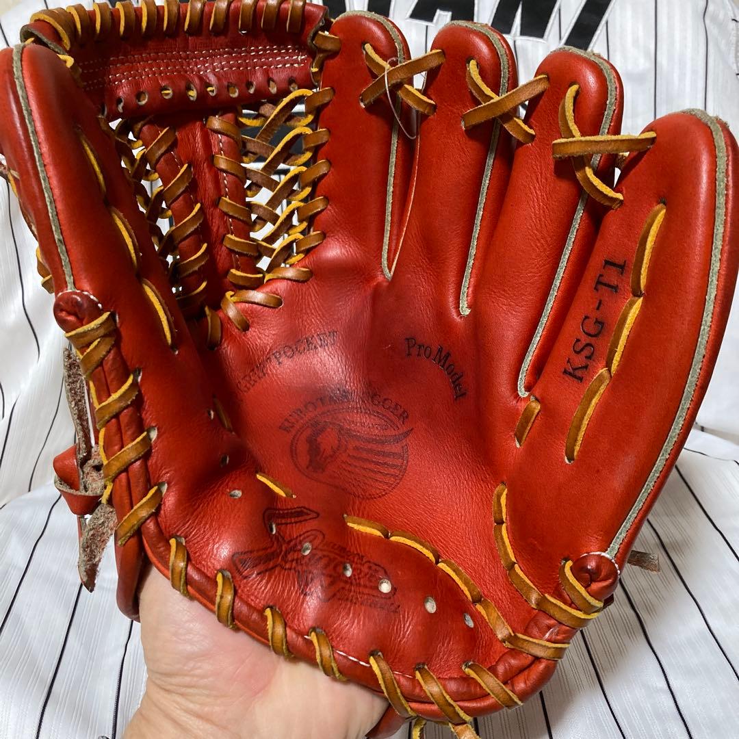 KSGＴ1 型　　阪神用具担当型付け Aggressive 野球グローブ