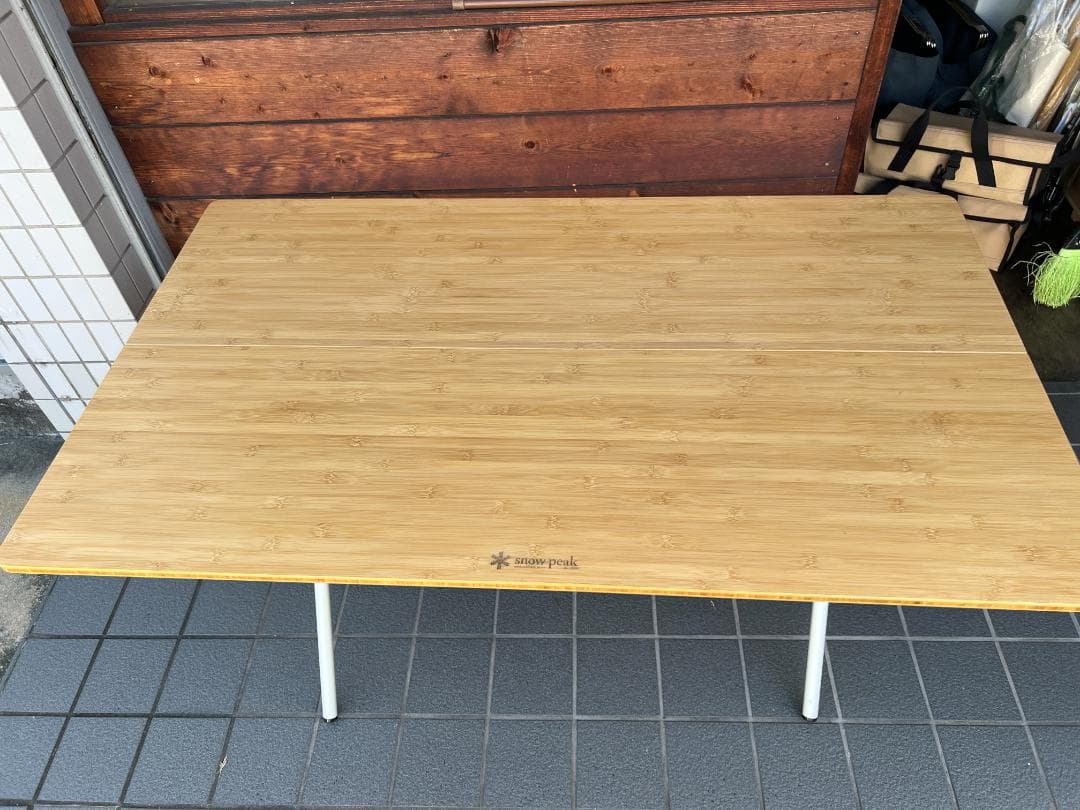 リユース　ワンアクションテーブルロング竹