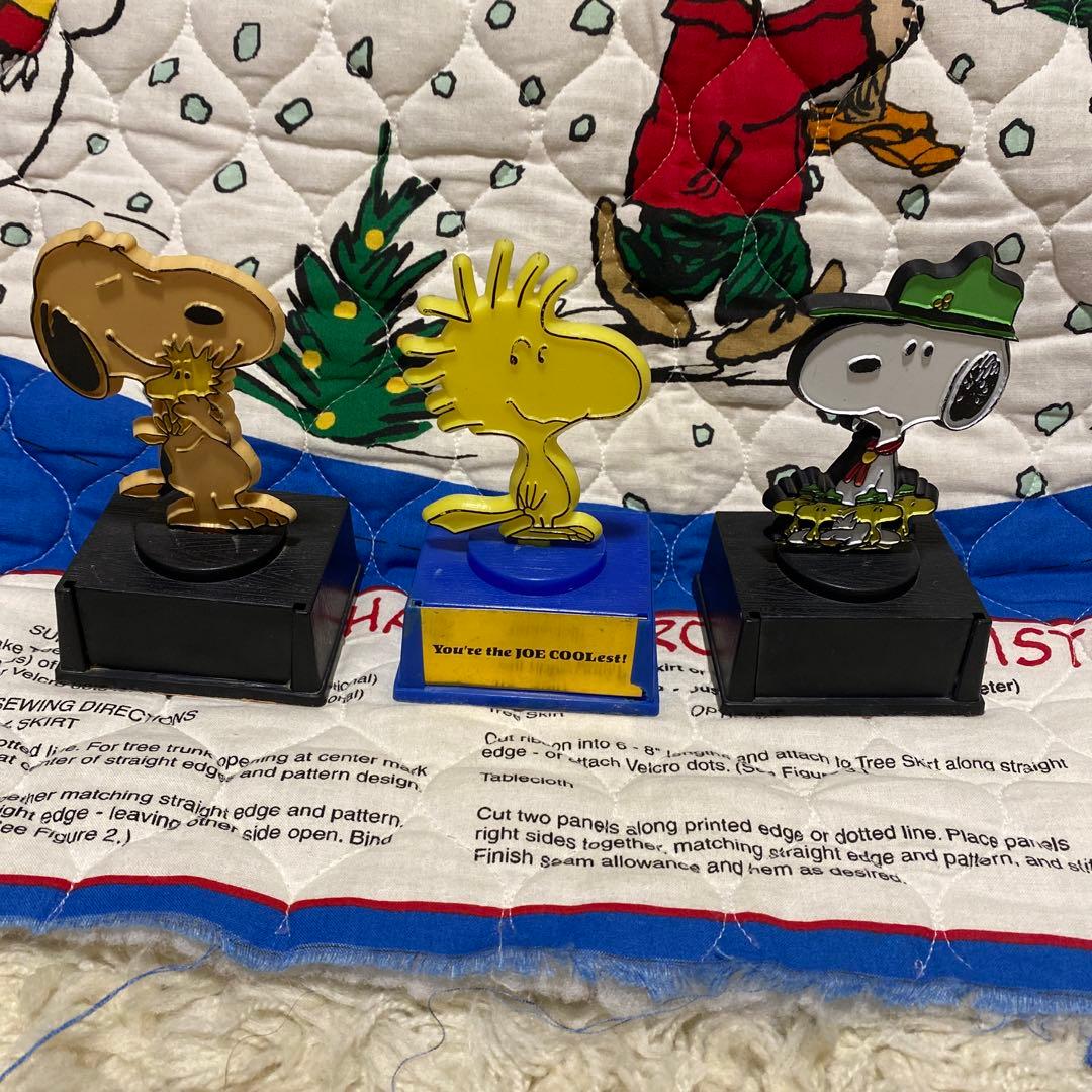 ビンテージ　 AVIVA トロフィー スヌーピー　ウッドストック　3体セット