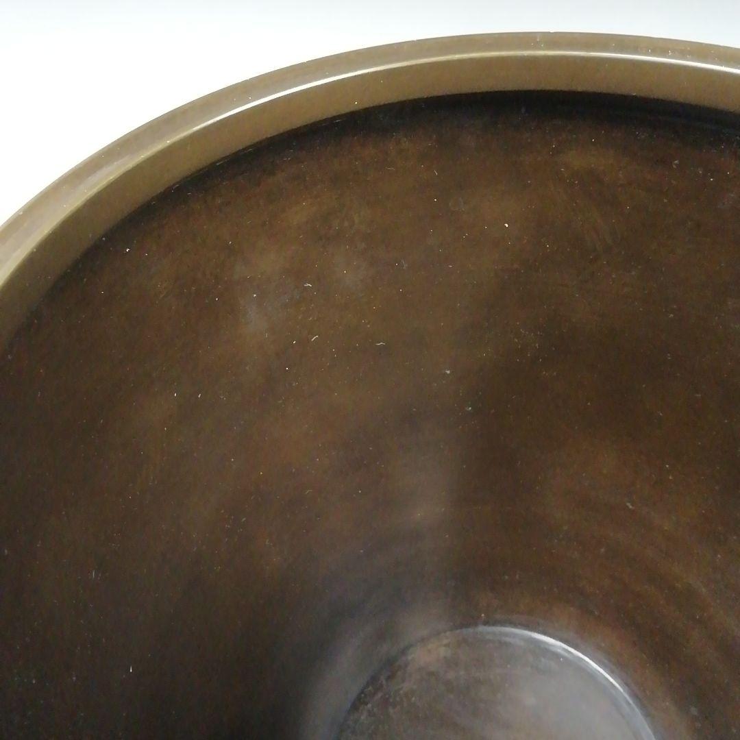 Ｗ１５７　建水　『唐銅　建水』『風炉師　黒瀬宗康 造』　共箱　茶道具