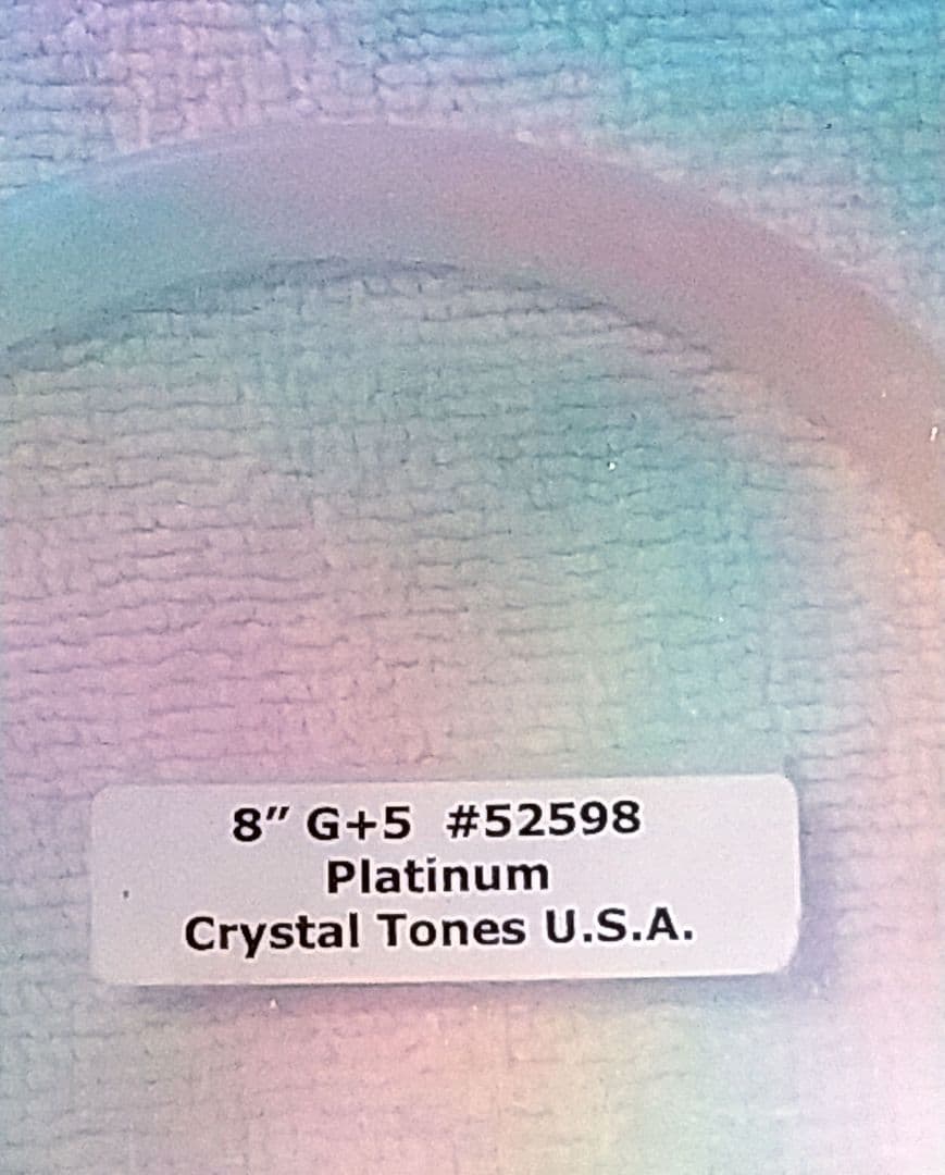 【mayu】クリスタルボウルプラチナ虹色8インチG+5 絶対音