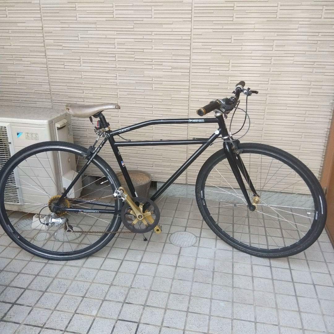 引取限定　クロスバイク アルミフレーム ブラック