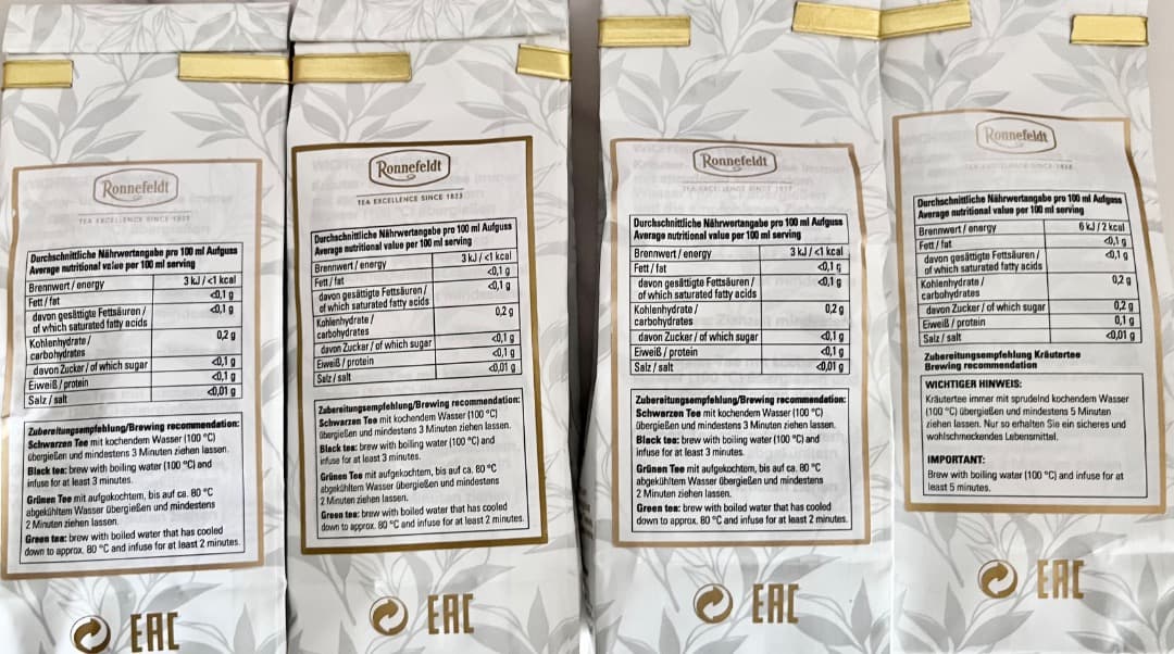 Ronnefeldt ロンネフェルド　紅茶4種類400gセット モルゲンタウ