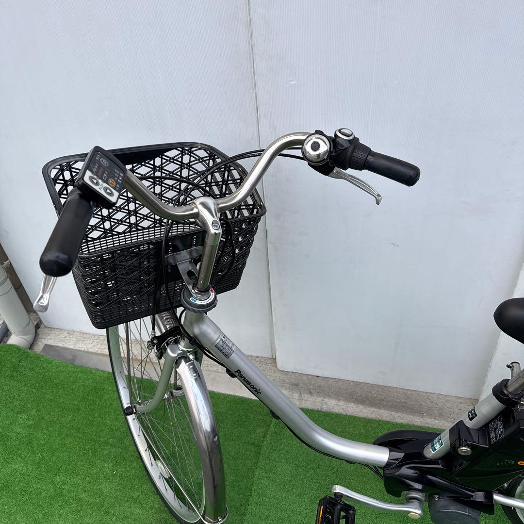 Panasonicパナソニック電動アシスト自転車26インチ8.9Ahシルバー2