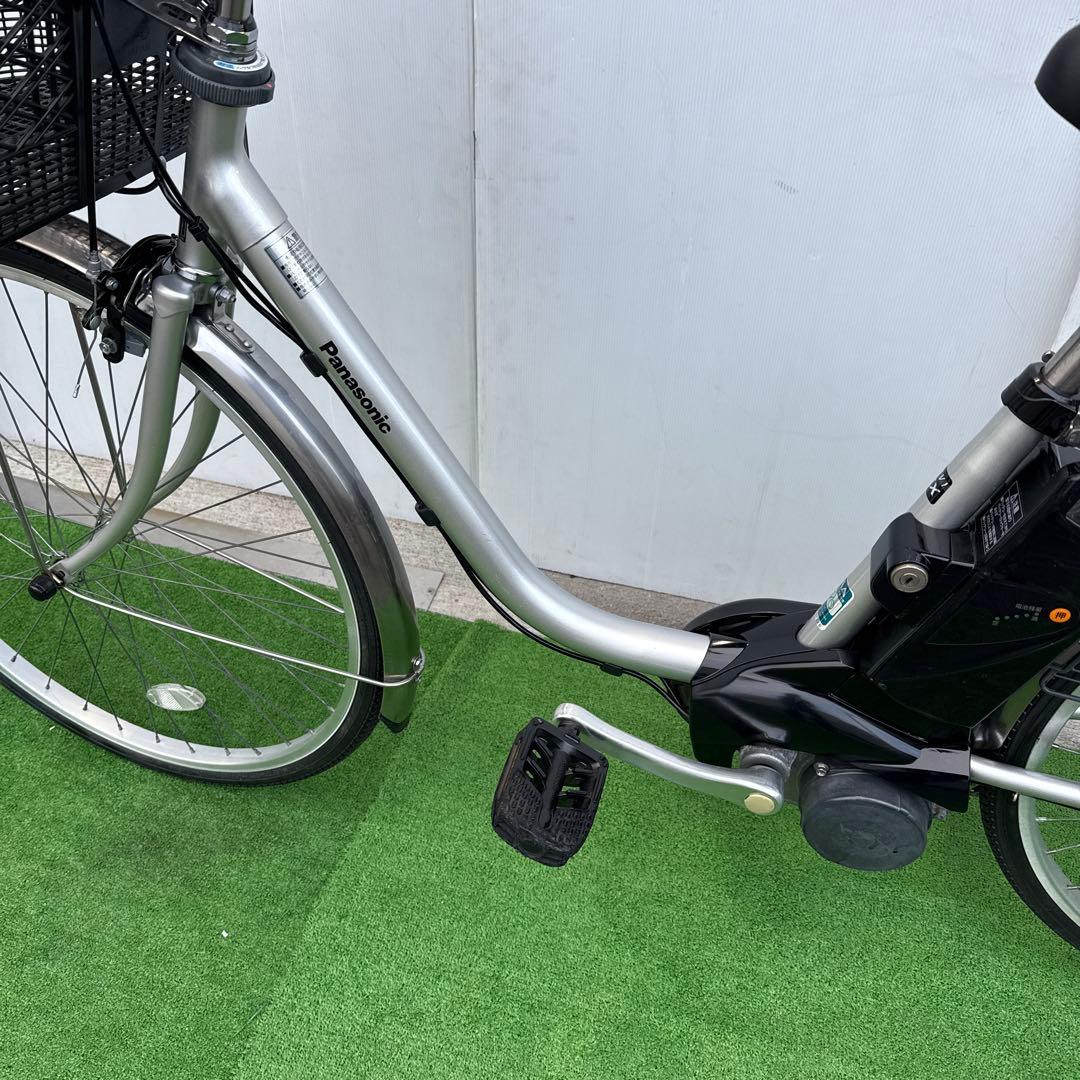Panasonicパナソニック電動アシスト自転車26インチ8.9Ahシルバー2