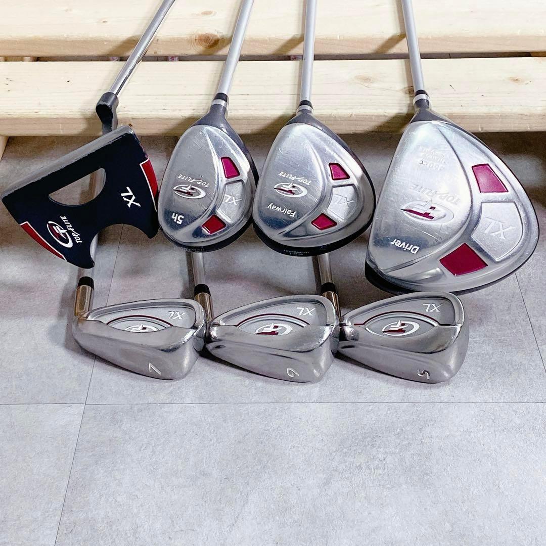 X840 TOP FLITE レディース ゴルフ クラブ ハーフ セット ピンク