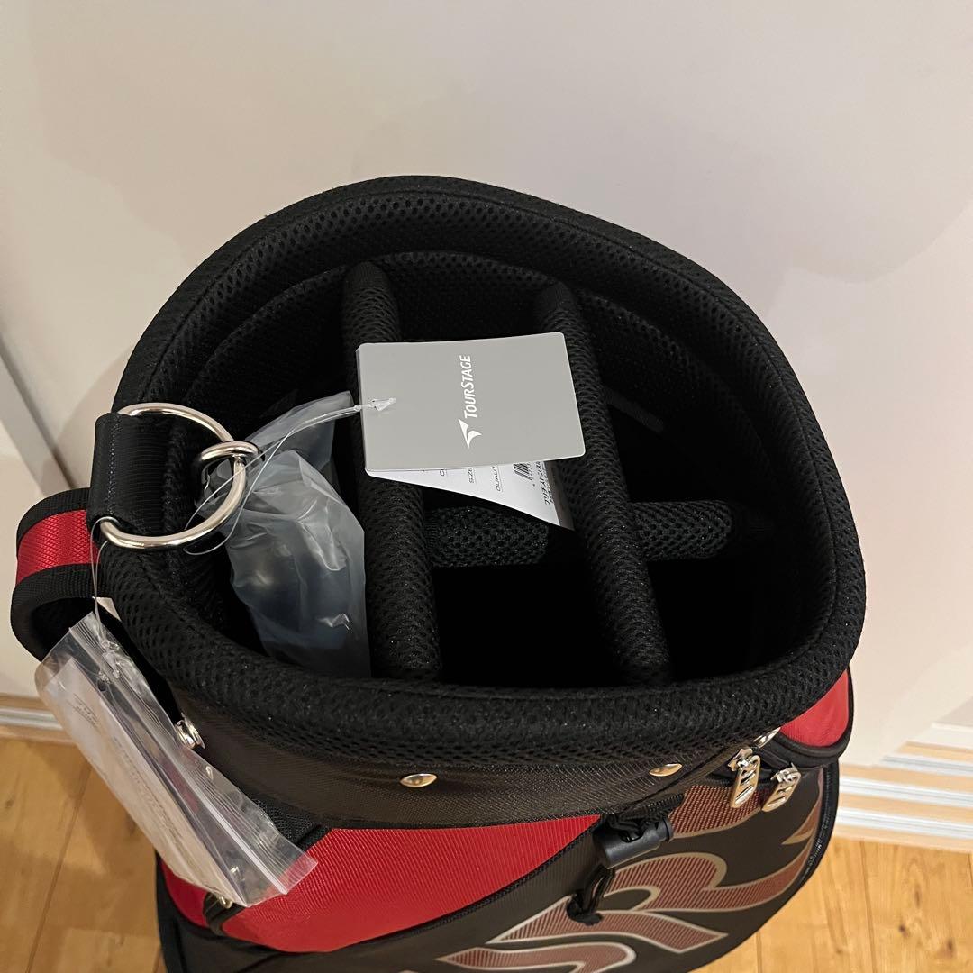 【未使用品】TourStage キャディバッグ 赤黒