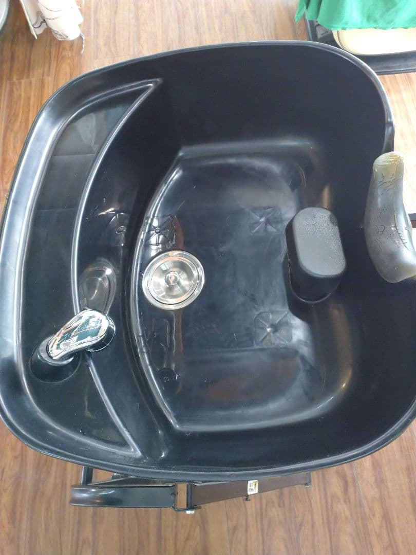 移動式シャンプー台「らくらくキャリーシャンプーII」+チェア　神戸、引取り限定