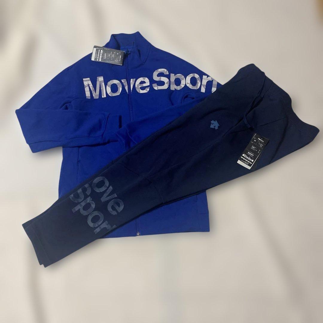 【新品タグ付き】DESCENTE Move Sportジャージ上下セット 青紺