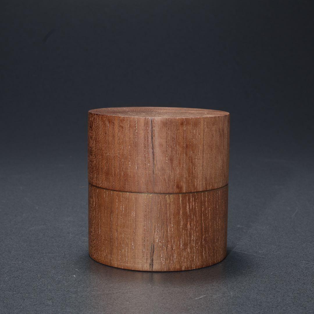 棗　茶入　中次　本桑　道場宗廣　共箱　R1684