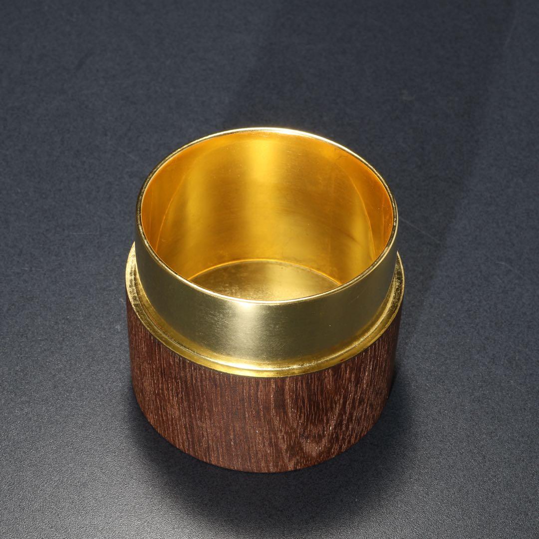 棗　茶入　中次　本桑　道場宗廣　共箱　R1684