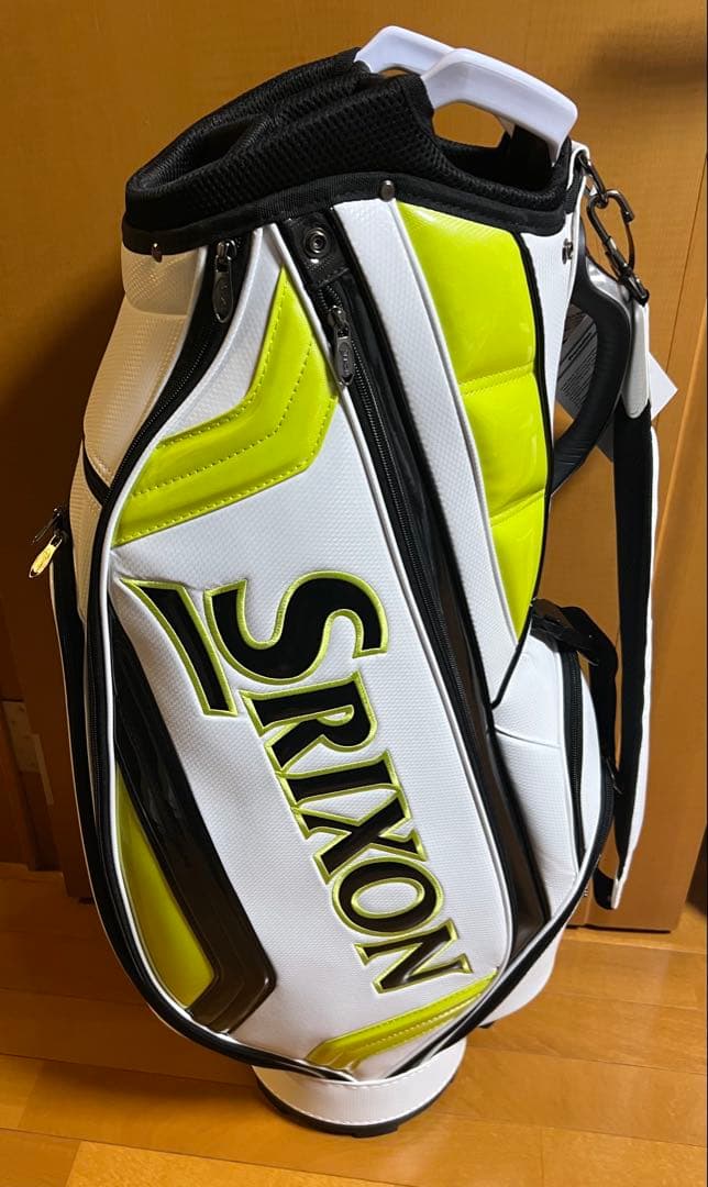 Srixon スリクソン　キャディバッグ ホワイト/イエロー　9.5型