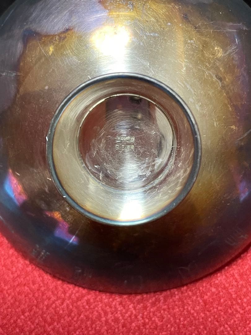 マ*ニ様 シルバー　純銀杯　純銀盃　農林大臣賞68g 農林大臣河野一郎賞　46g