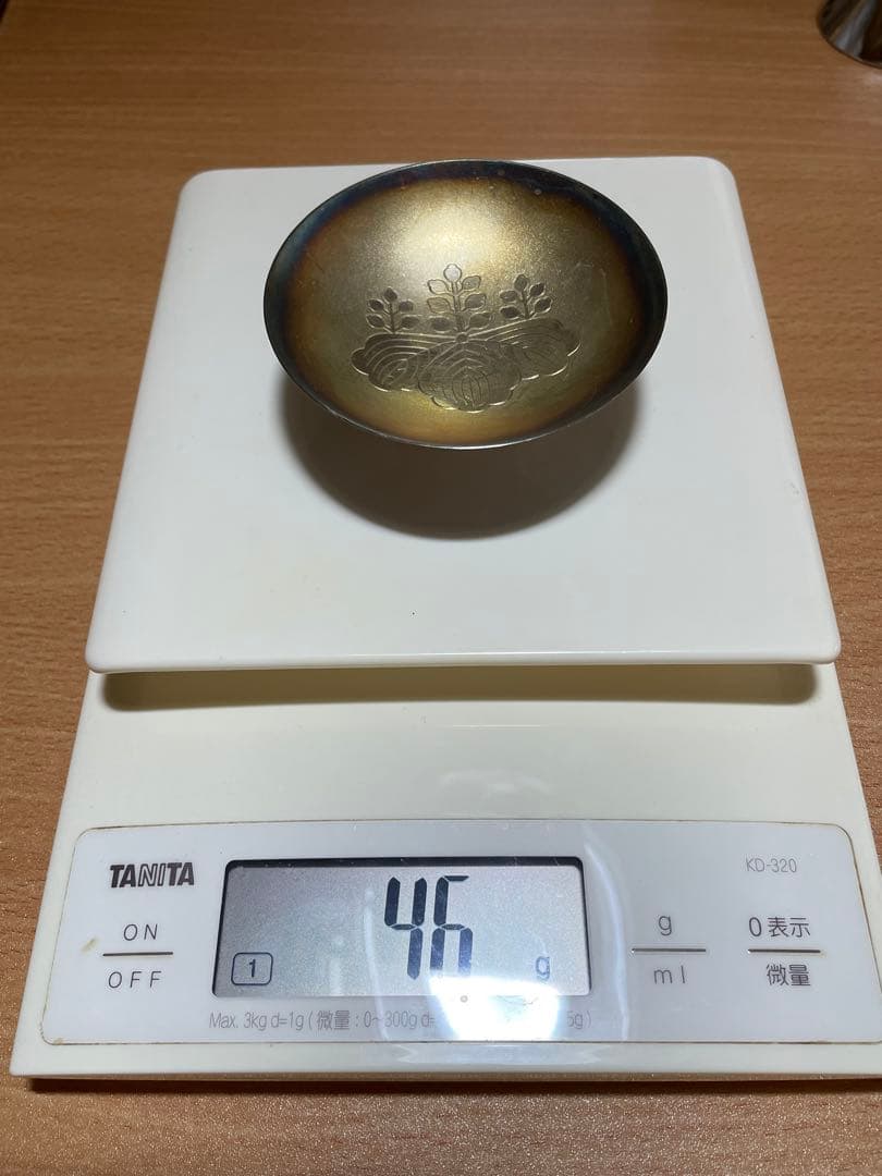 マ*ニ様 シルバー　純銀杯　純銀盃　農林大臣賞68g 農林大臣河野一郎賞　46g