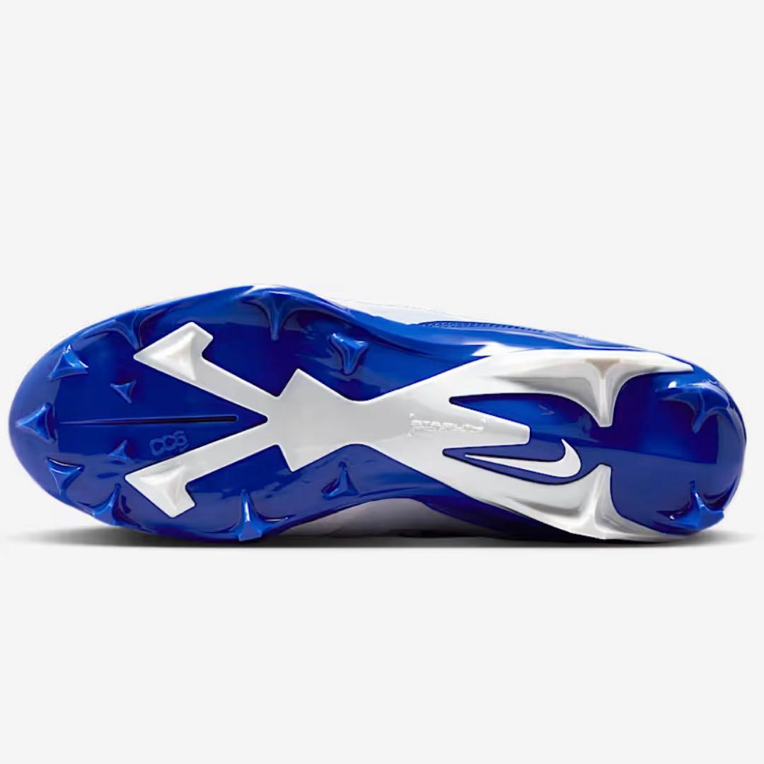 ナイキ 28 アルファメナス プロ アメフト スパイク シューズ 靴 白 青