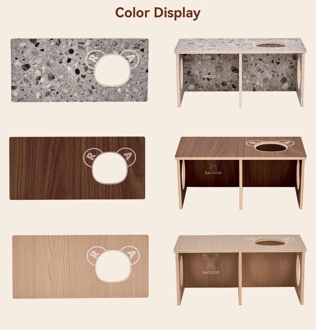 RaCoCo 小動物用木製ハウス 2穴付き