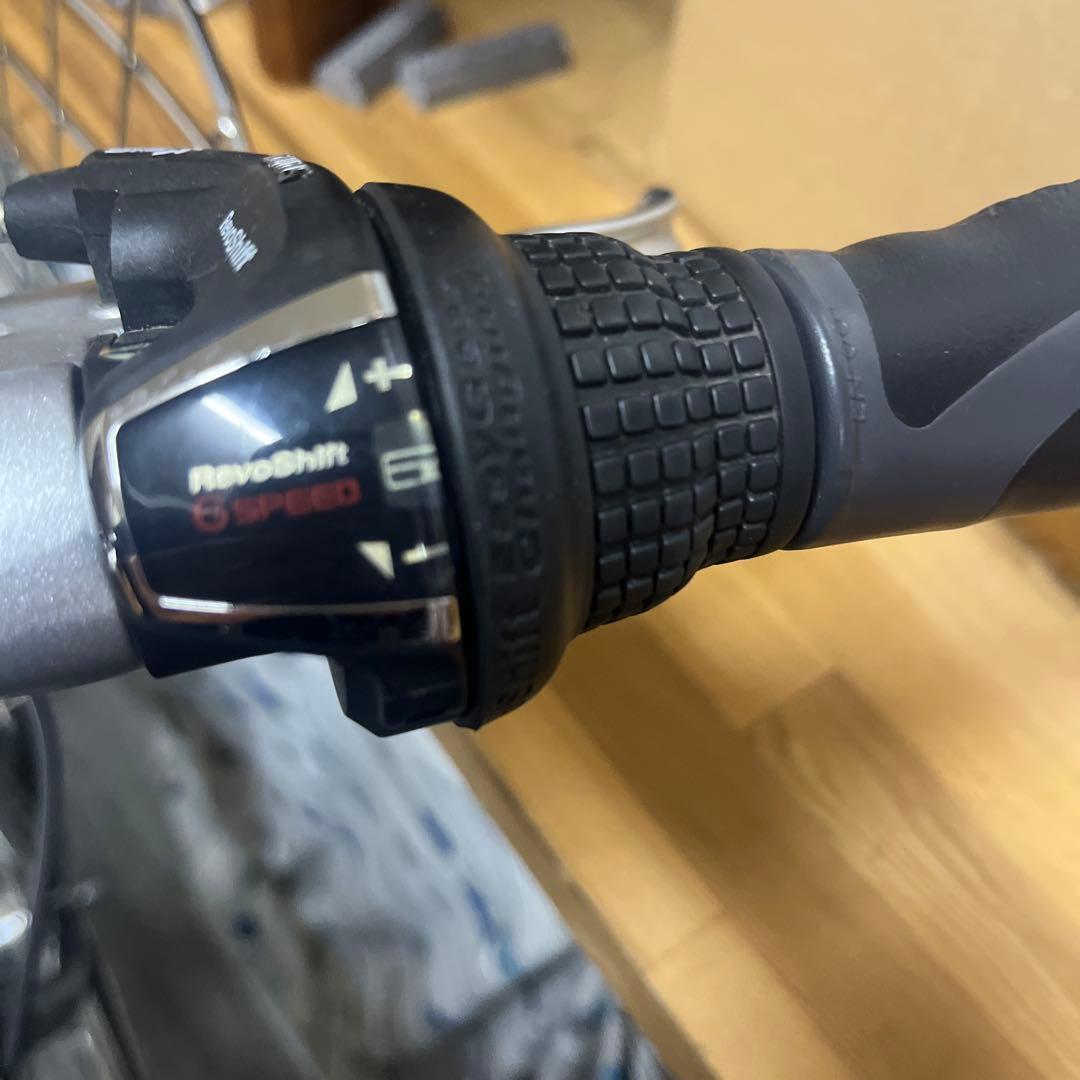 耐パンクタイヤあさひトラッドラインSベルト27インチ 6段変速 オートライト