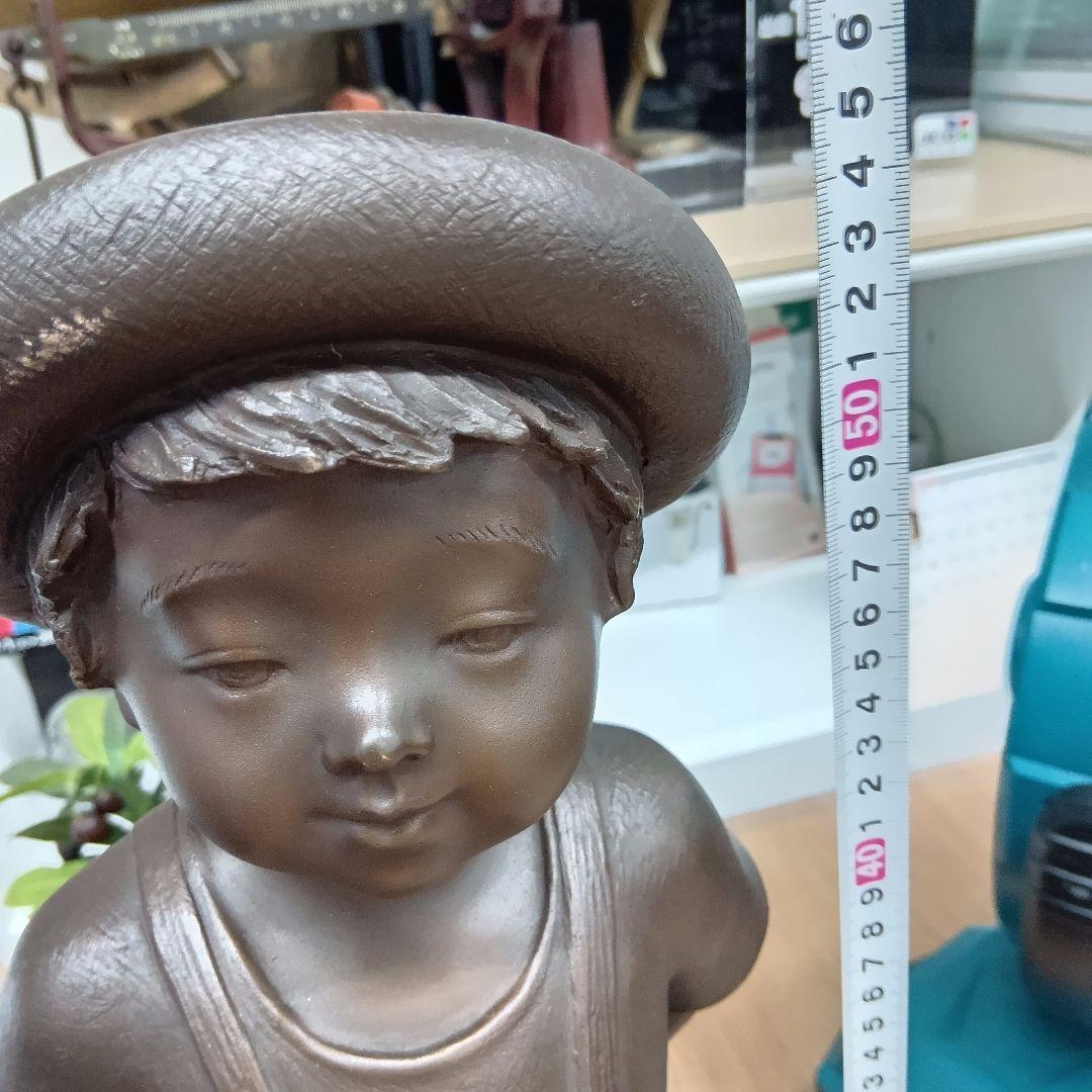 玉野勢三　ブロンズ　高さ約55cm　彫刻　銅像　置物