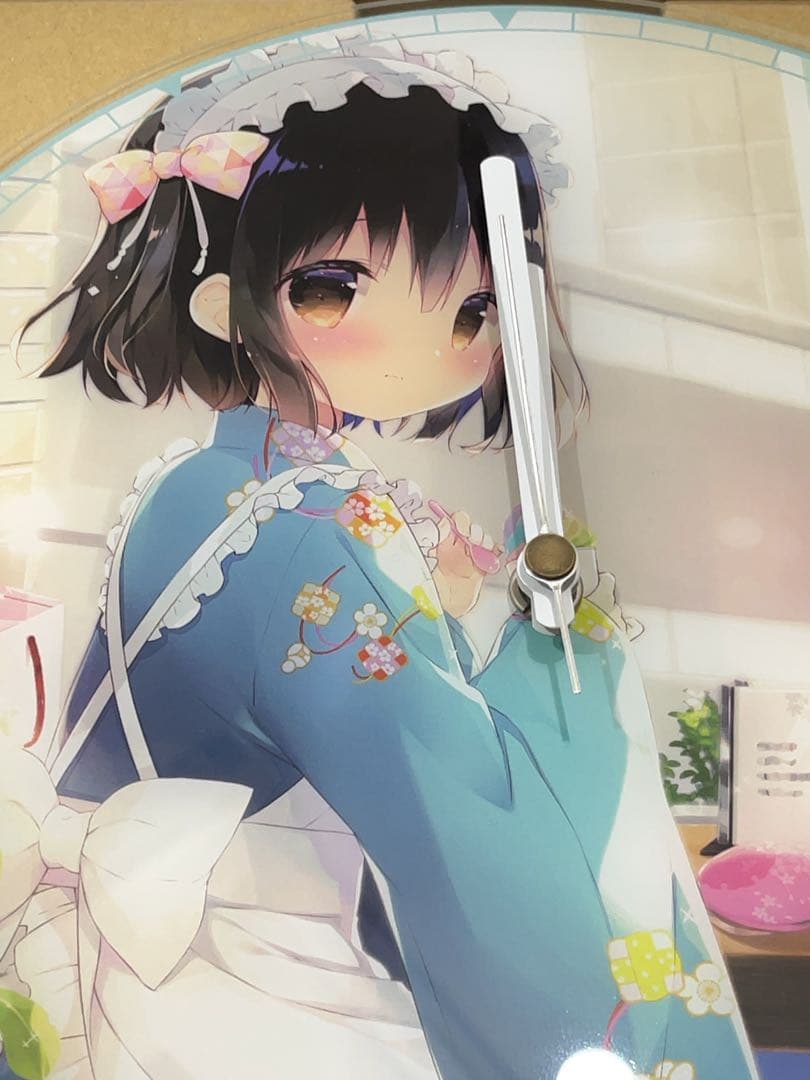 しらたま 絵師100人展09 アクリルクロック　おんなのこ×コノオンナ