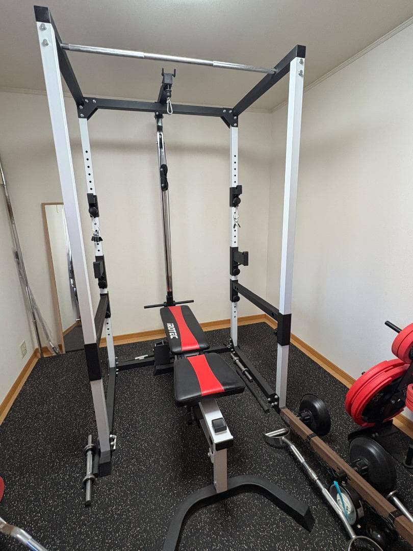 IROTEC マスキュラーセット パワーラック ベンチ プレート140kg