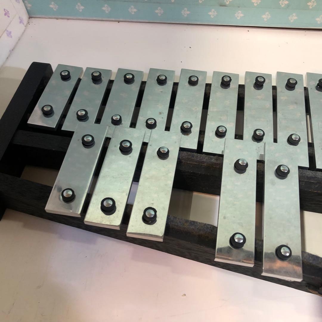 日本製 Saito サイトー 斉藤製作所 グロッケン 鉄琴 32鍵盤 マレット付