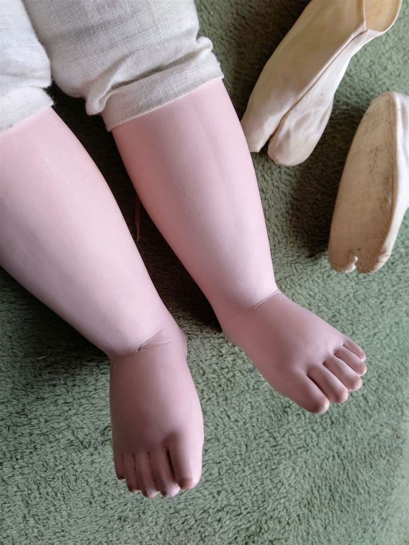 極上 大正時代 逸品　市松人形 男の子 お印 紋付き お手入れ済み