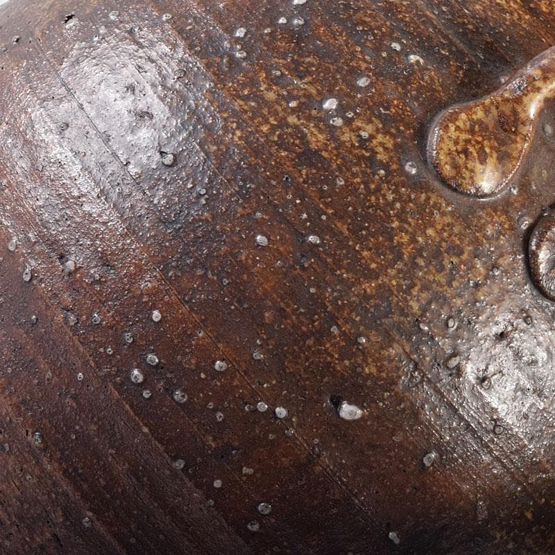 信楽焼　古信楽　四耳茶壺　葉茶壺　時代箱　C　R7759C