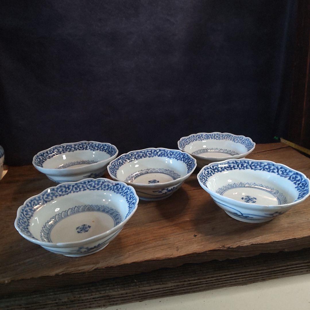 柿右衛門窯／酒井田柿右衛門　角福／渦福、5客