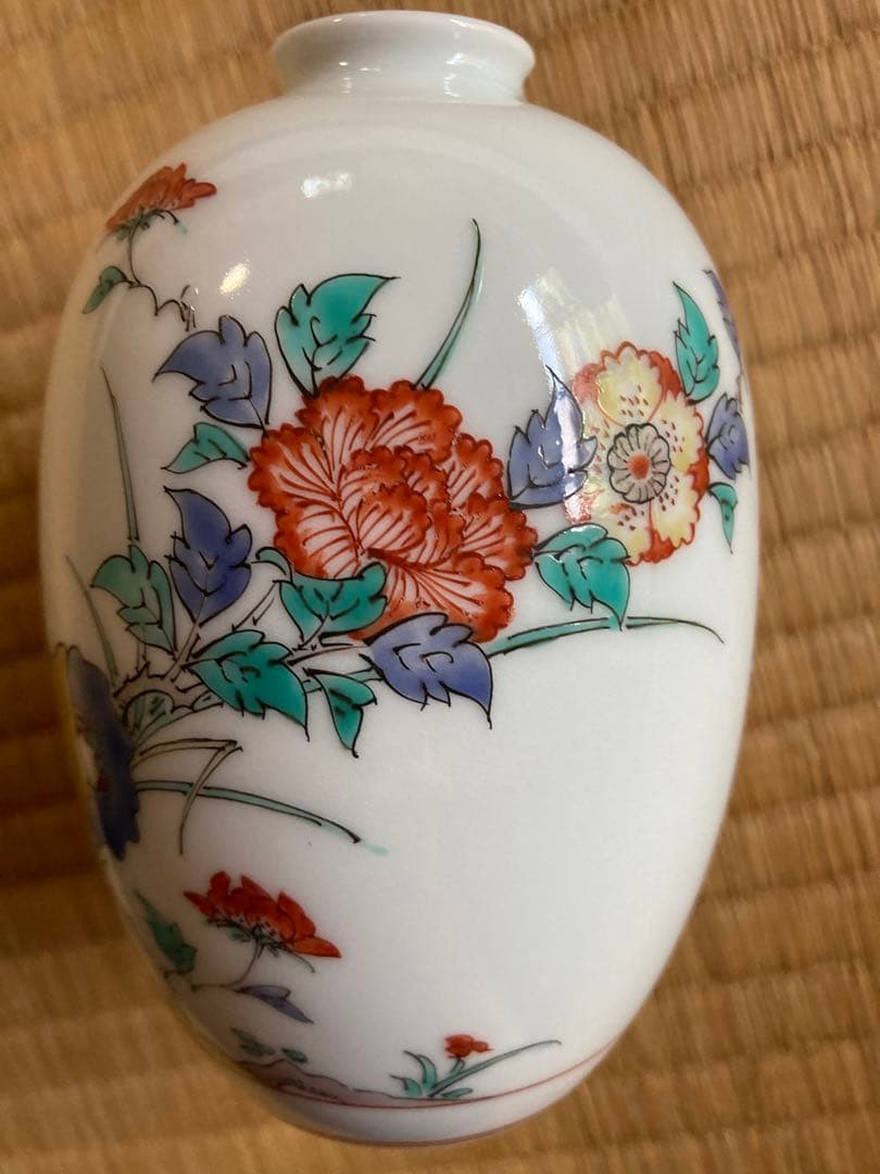 14代 酒井田柿右衛門 花瓶 ☆ USED