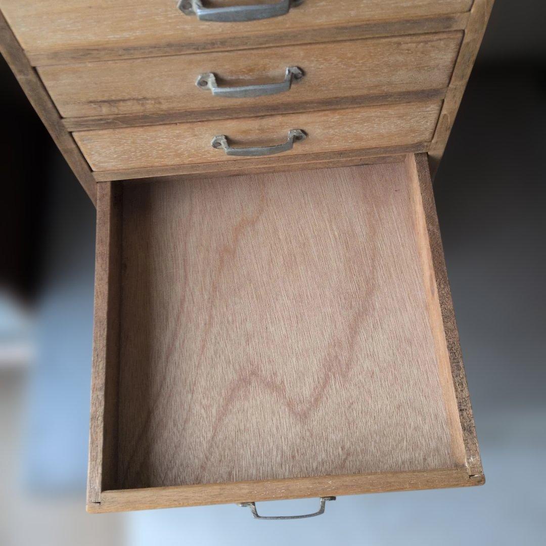 古道具アンティーク戦前木製 5段引き出し