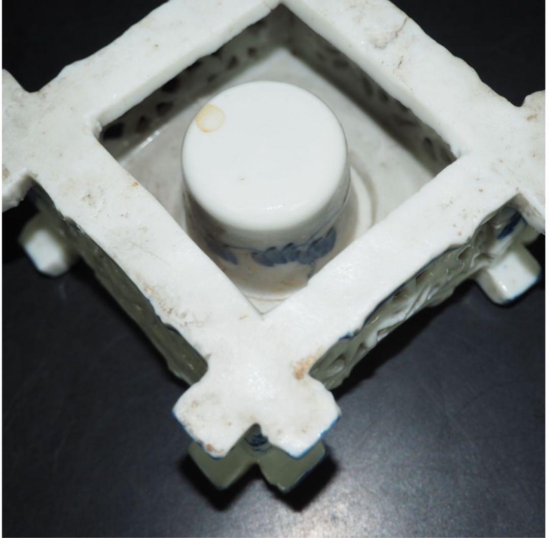 送料無料　明治時代平戸焼　盃台　茶道具検/楽山紫砂九谷備前萩焼常滑伊万里骨董古玩