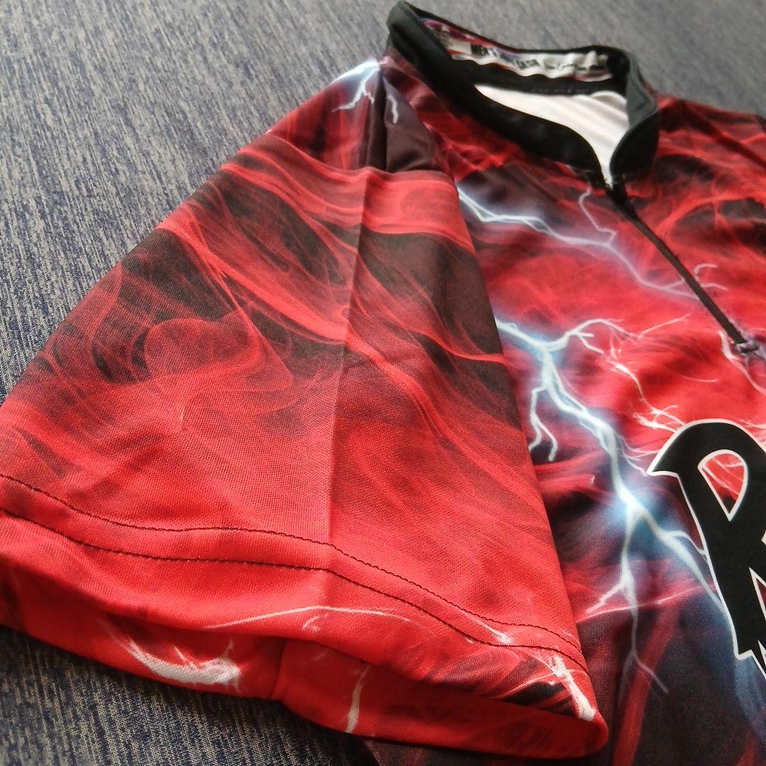 ✨新品✨ボウリングウェア　ラディカル　サイズM　 レッド　竜巻　かっこいい