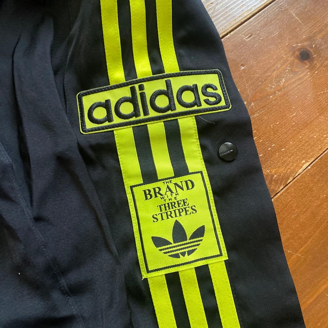 半額！新品　adidas ジャージ上下セット 上2XL 下Lブラック/ライム
