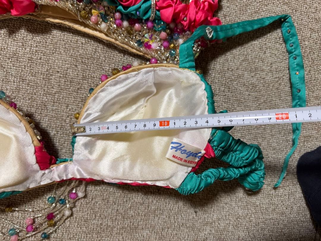 ベリーダンスセットアップ ターコイズ・ピンクmade in Egypt￼