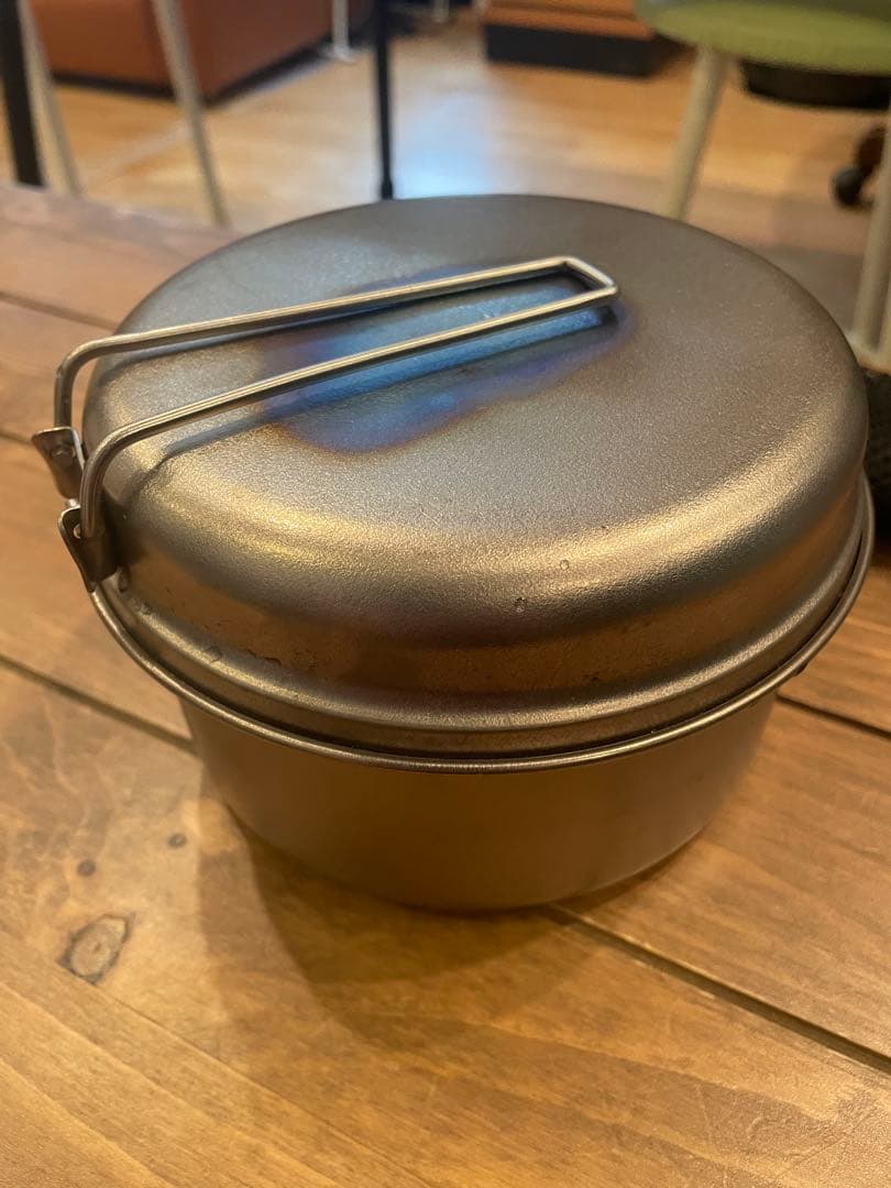 値下げ限定☆peak クッカー4点セット（titanium） 収納袋付き