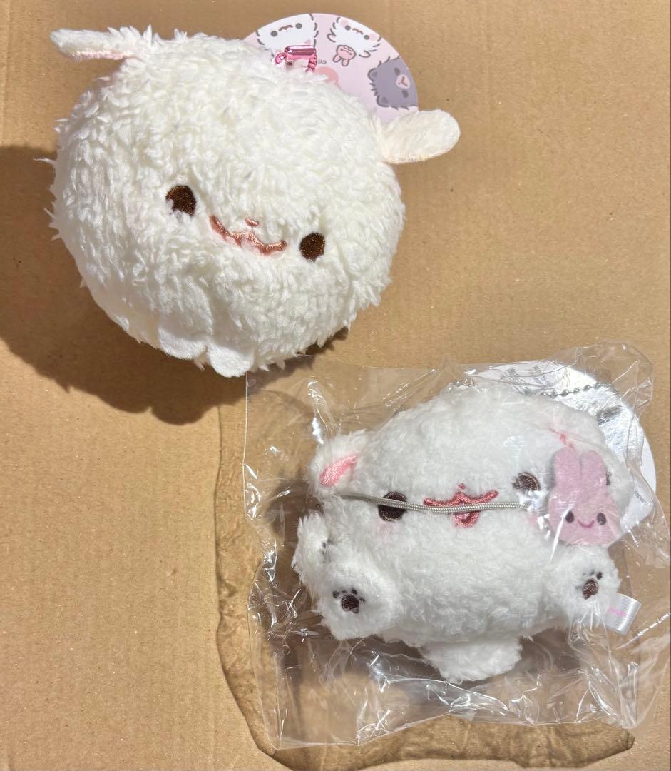 ポメラニアンもち　プリぬい　ぷりぬい　マスコットぬいぐるみ　しらたま