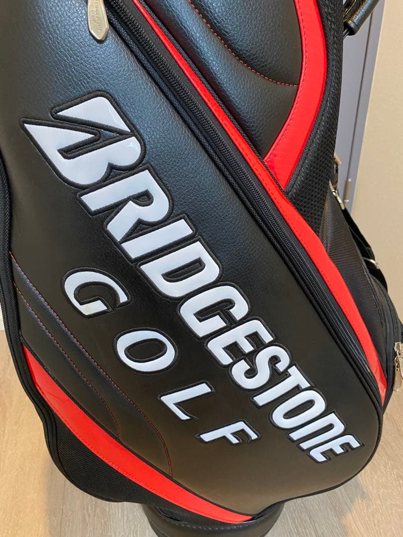 BRIDGESTONE ゴルフ キャディバッグ 黒赤