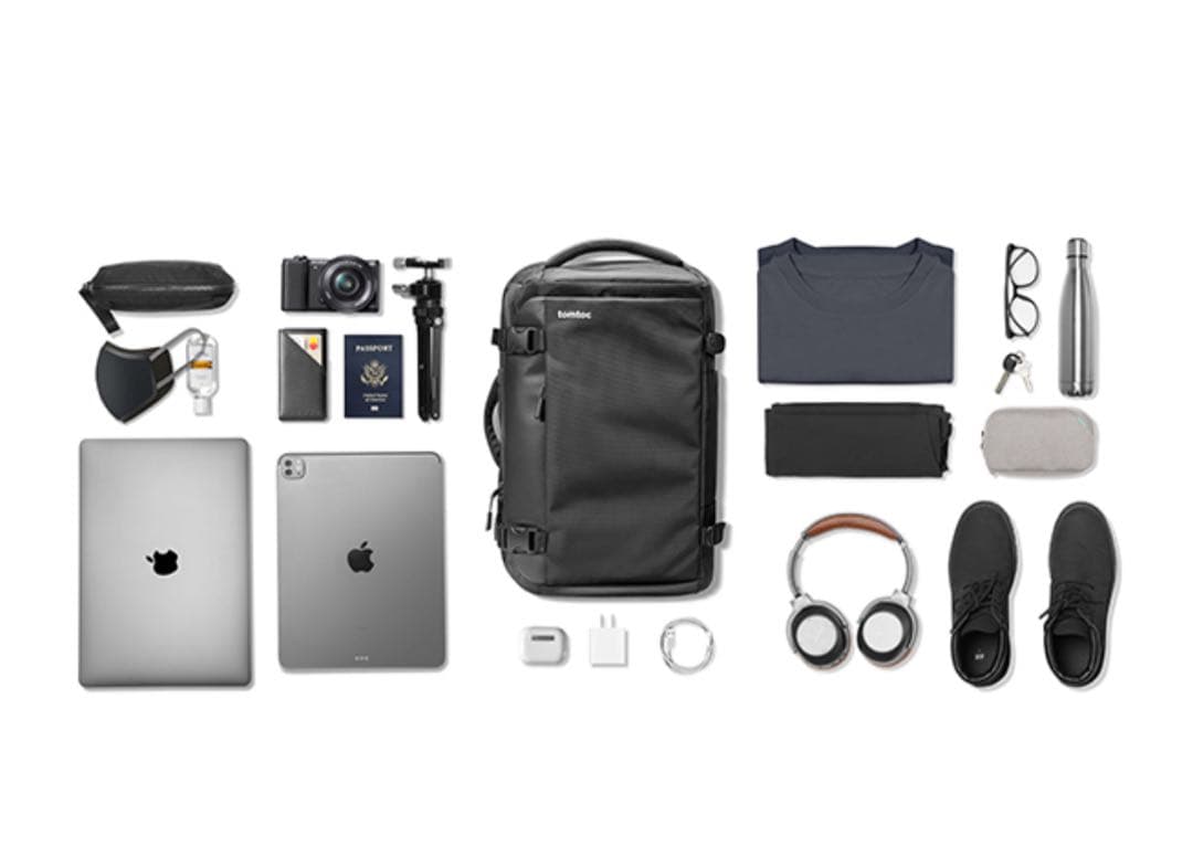 tomtoc ／旅行 リュック 大容量 40L 機内持ち込み