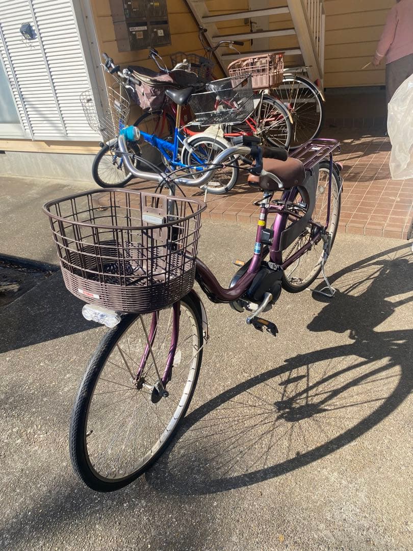 電動アシスト自転車 パープル シティタイプ