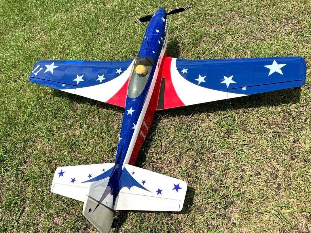 お引取り希望！　中古 RC電動飛行機 ムスタング Miss America