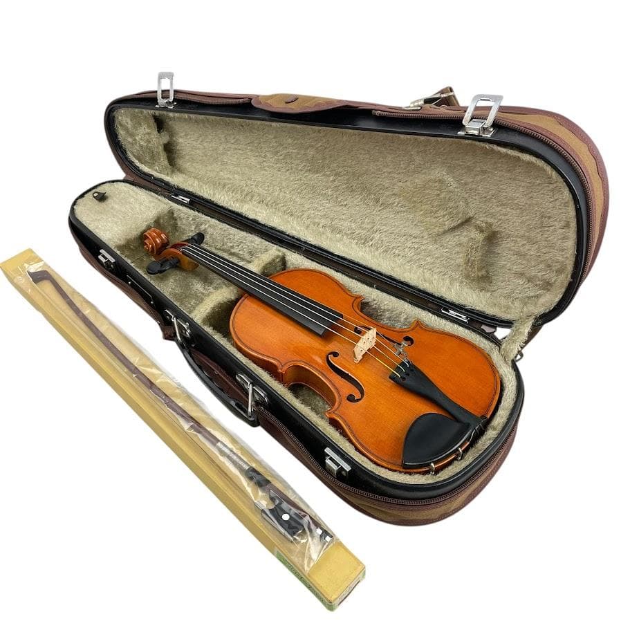 極美虎杢●鈴木バイオリン● No.330 1/8 1990年 杉藤製弓 1枚板