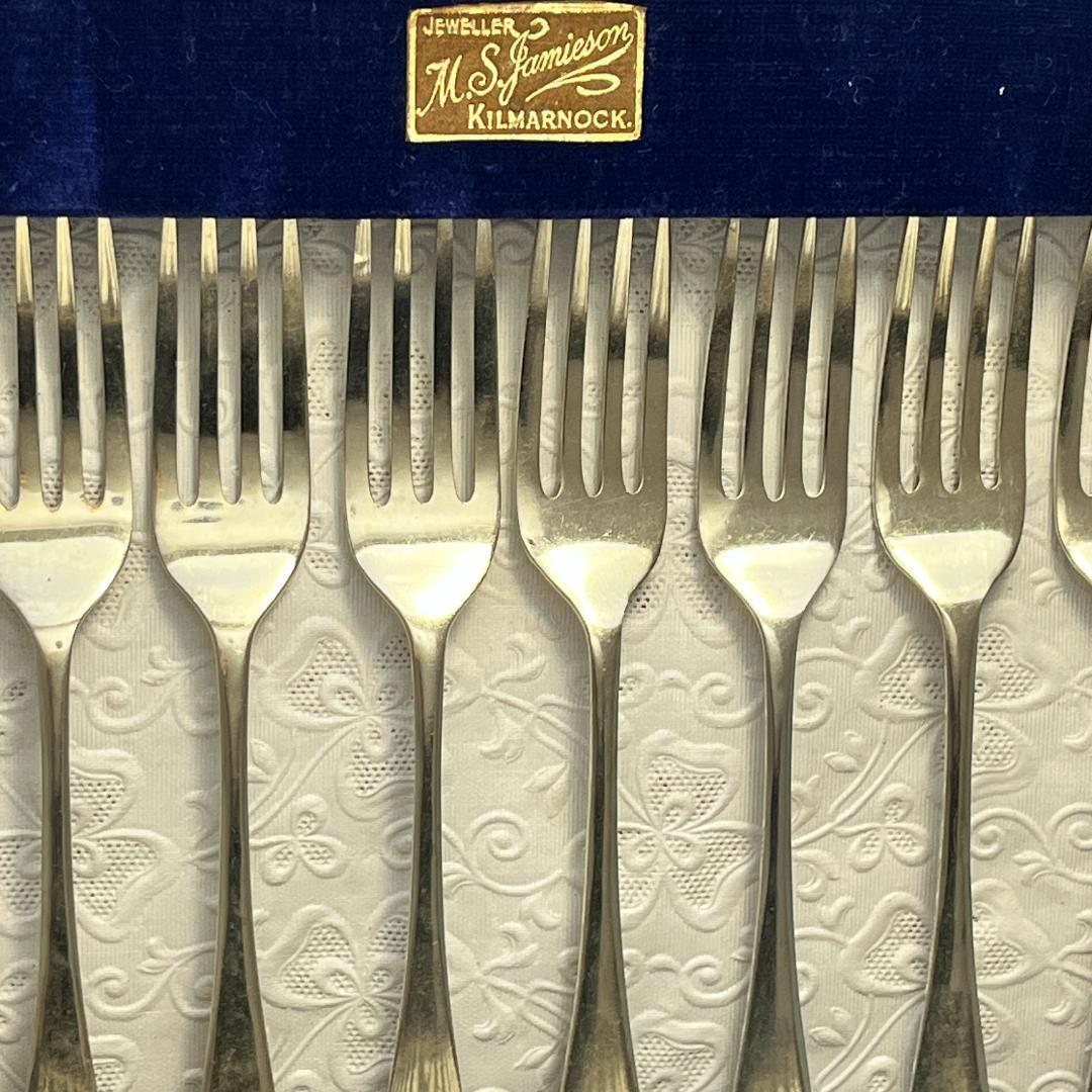 【E B & Co】パストリーセット12名用24本 【シルバープレート】