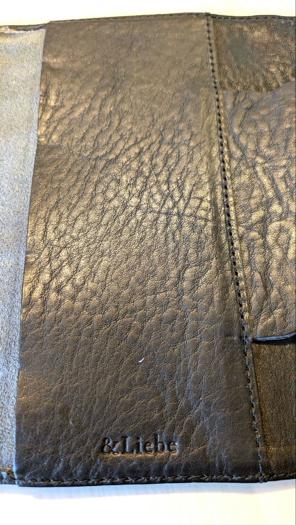 ＆Liebe（アンドリーベ） システム手帳 バイブルサイズ　栃木レザー　ブラック