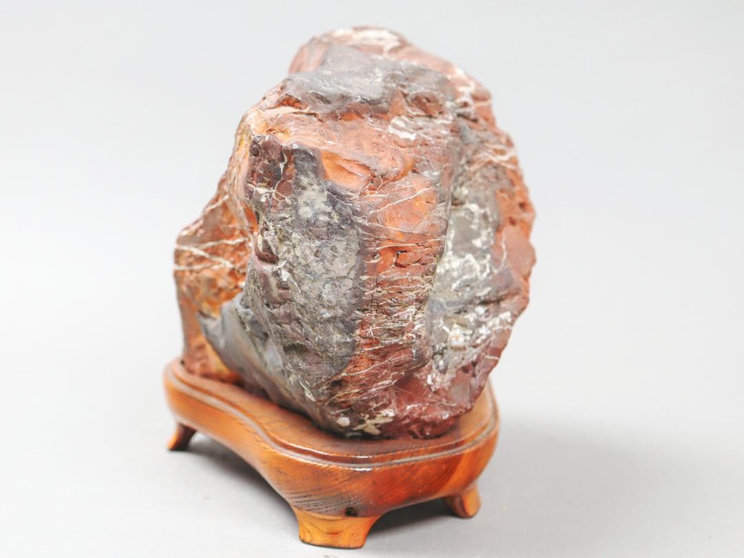 赤玉 紅加茂石 6.2kg 鑑賞石 庭石 飾り石 水石