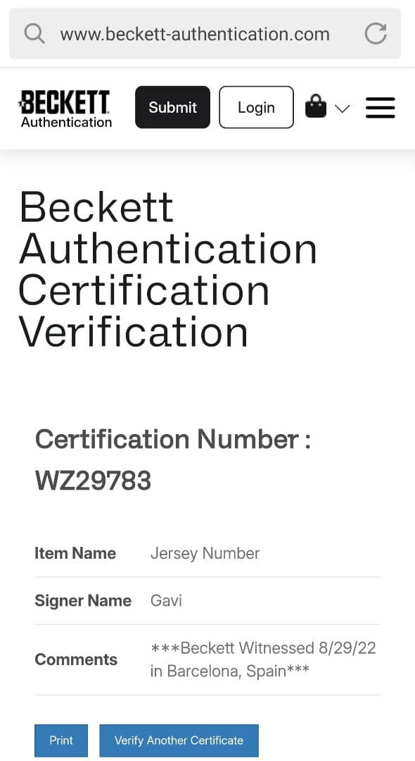 【直筆サイン入り】Gavi ガビ バルセロナ　Barcelona　カード付き