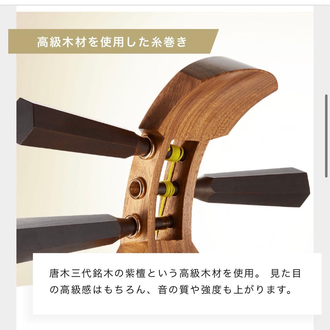 津軽三味線本体 バチ　ケース付き