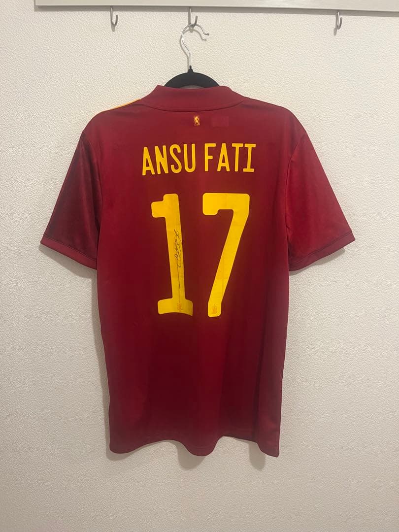 【サイン入り】スペイン代表 ユニフォーム アンスファティ 正規品バルセロナ