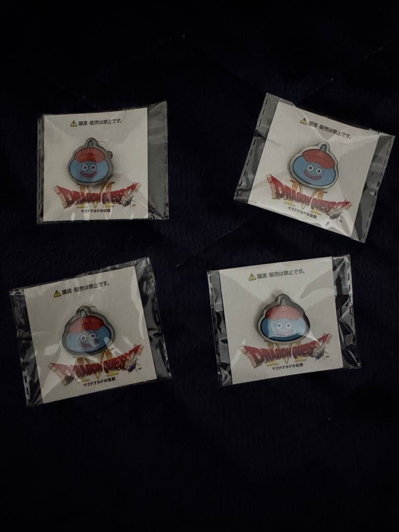 ドラゴンクエスト スライム ピンバッジ 4個セットマックコラボ