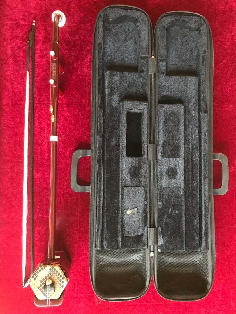 大和王子専用格安・二胡★紫檀精品★本格錦蛇皮★顔衛東制作★十年保証